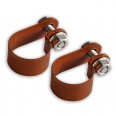 Halteschellen für Schneefangrohre Ø40mm 2er-Set, rot