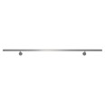 Dolle Handlaufset zur Wandmontage 1,5m Aluminium dark grey, rechteckig