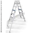 Iller Treppenhausleiter Multilift Ergo Plus eloxiert 2x6 Stufen