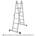 Krause Corda Gelenkleiter 4x3 Sprossen mit Plattform-Set Krause Corda Gelenkleiter 4x3 Sprossen mit Plattform-Set-small