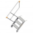 Layher 111 Treppe 45° 600mm breit 3 Stufen