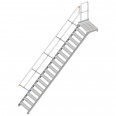 Layher 112 Treppe mit Plattform 45° 80cm 18 Stufen