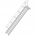 Layher 112 Treppe mit Plattform 45° 80cm 19 Stufen