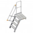 Layher 112 Treppe mit Plattform 60° 600mm 4 Stufen