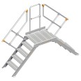 Layher 114 Übergang stationär 45° 60cm 5 Stufen