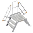 Layher 114 Übergang stationär 60° 80cm 3 Stufen