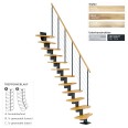 Dolle Mittelholmtreppe Basel (Neu ab Juni 2022) 64cm breit für Geschosshöhen 222-315cm inkl. einseitigem Geländer Dolle Mittelholmtreppe Basel (Neu ab Juni 2022) 64cm breit für Geschosshöhen 222-315cm inkl. einseitigem Geländer-small