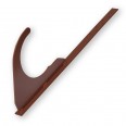 Universal-Rundholzhalter, gerade, lang, 29cm, mit Schraub-Montage, rotbraun Universal-Rundholzhalter, gerade, lang, 29cm, mit Schraub-Montage, rotbraun-small