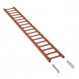 Profiliertes Schneefanggitter, 20cm hoch, 2,0 m lang, rot