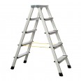Zarges genietete Stehleiter eloxiert XLstep B 2x5 Stufen