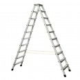 Zarges genietete Stehleiter eloxiert XLstep B 2x10 Stufen