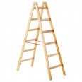 Zarges Holz Stehleiter Cresta B, beidseitig begehbar 2x5 Sprossen-small