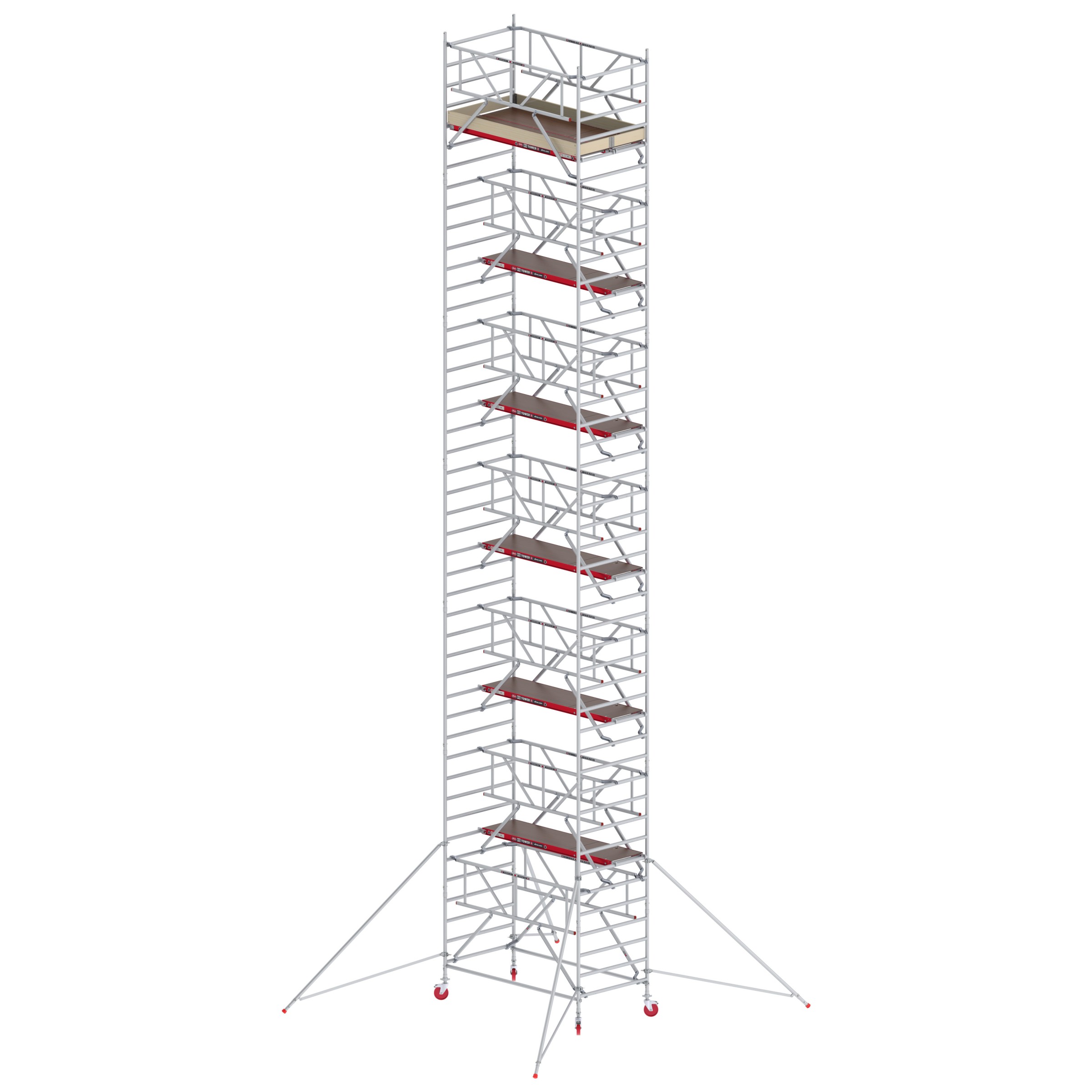 Altrex Fahrgerüst RS Tower 42-S Aluminium Safe-Quick mit Holz-Plattform 14,20m AH 1,35x1,85m