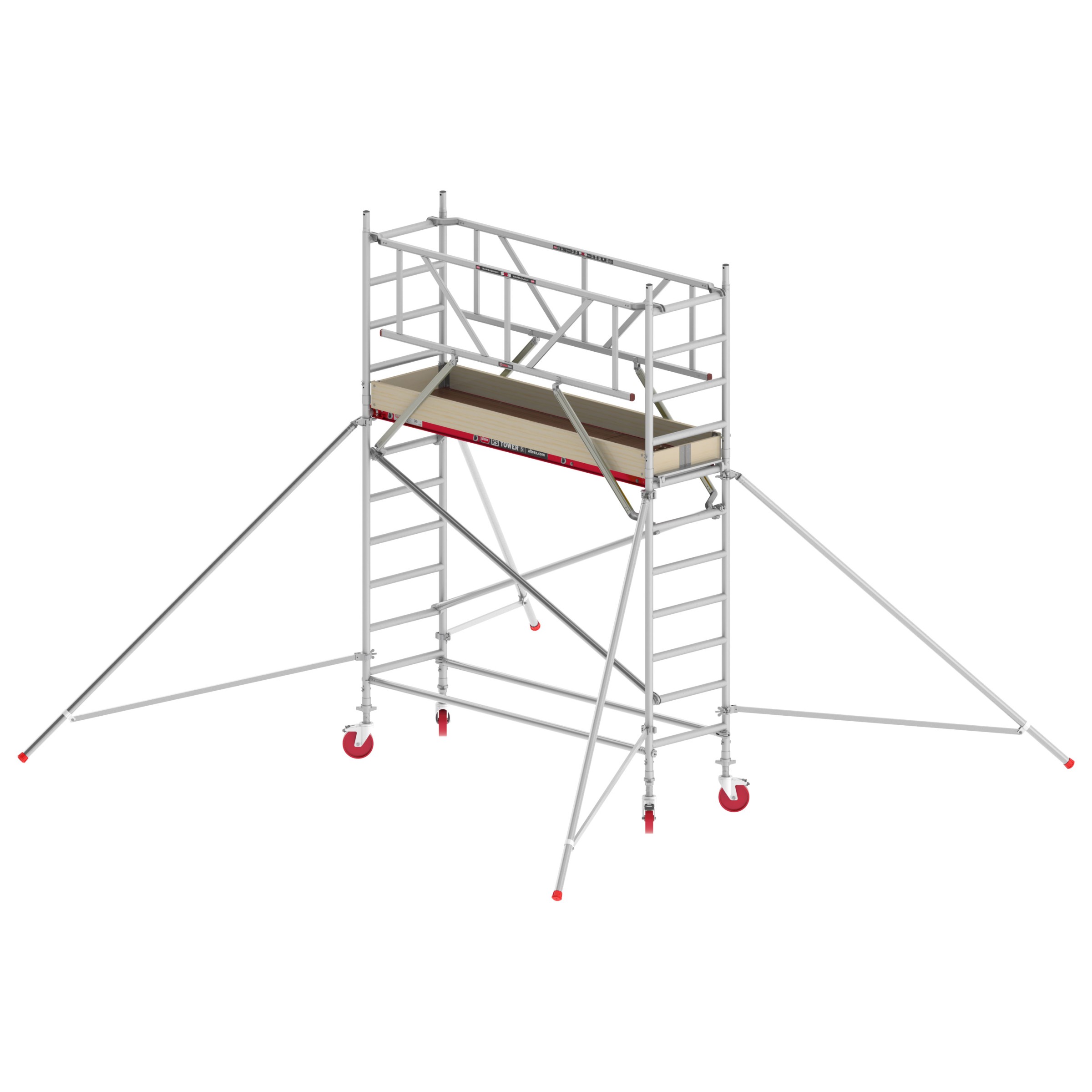 Altrex Fahrgerüst RS Tower 41 Alu mit Holz-Plattform 4,20m AH breit 0,75x2,45m