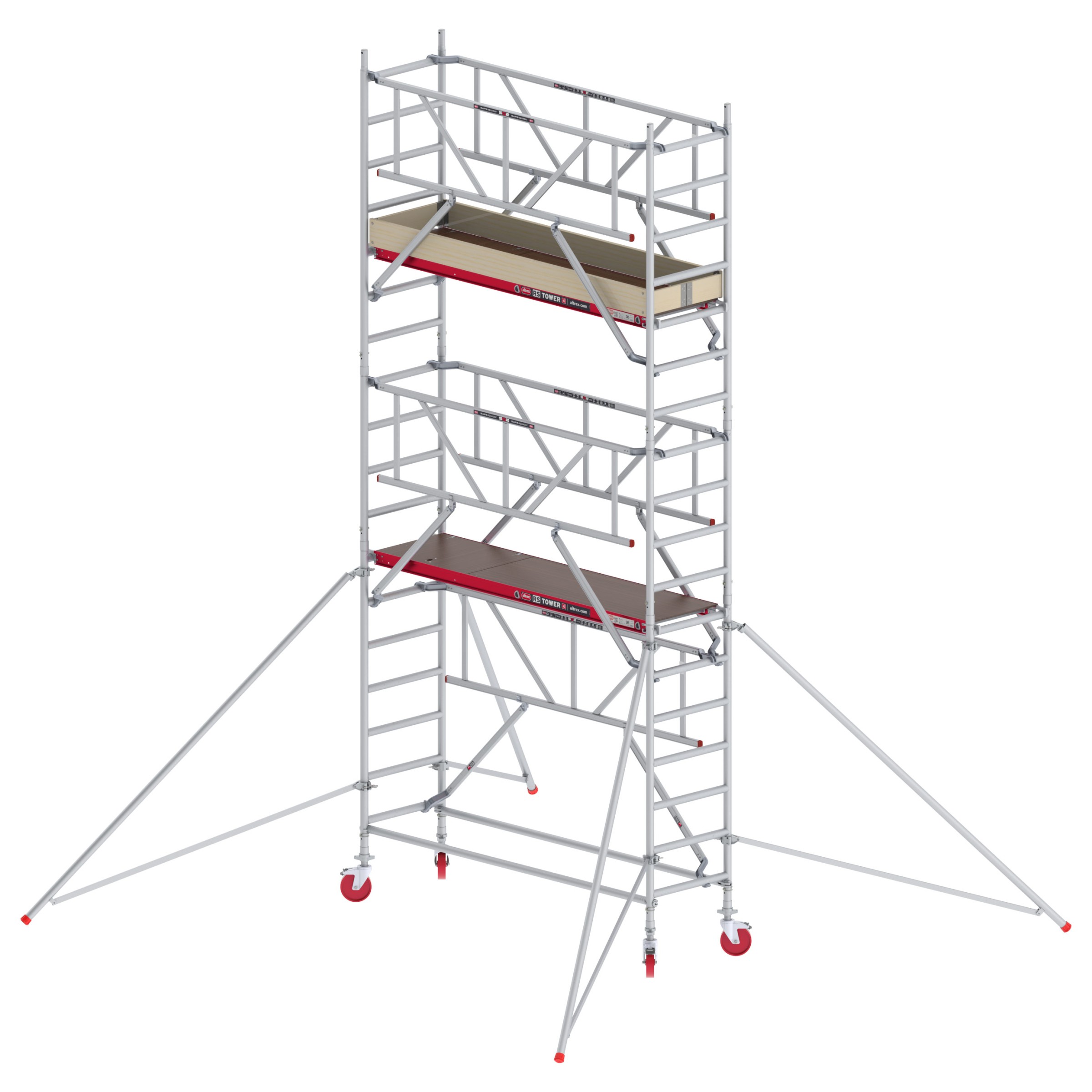 Altrex Fahrgerüst RS Tower 41-S Aluminium mit Safe-Quick und Holz-Plattform 6,20m AH 0,75x1,85m