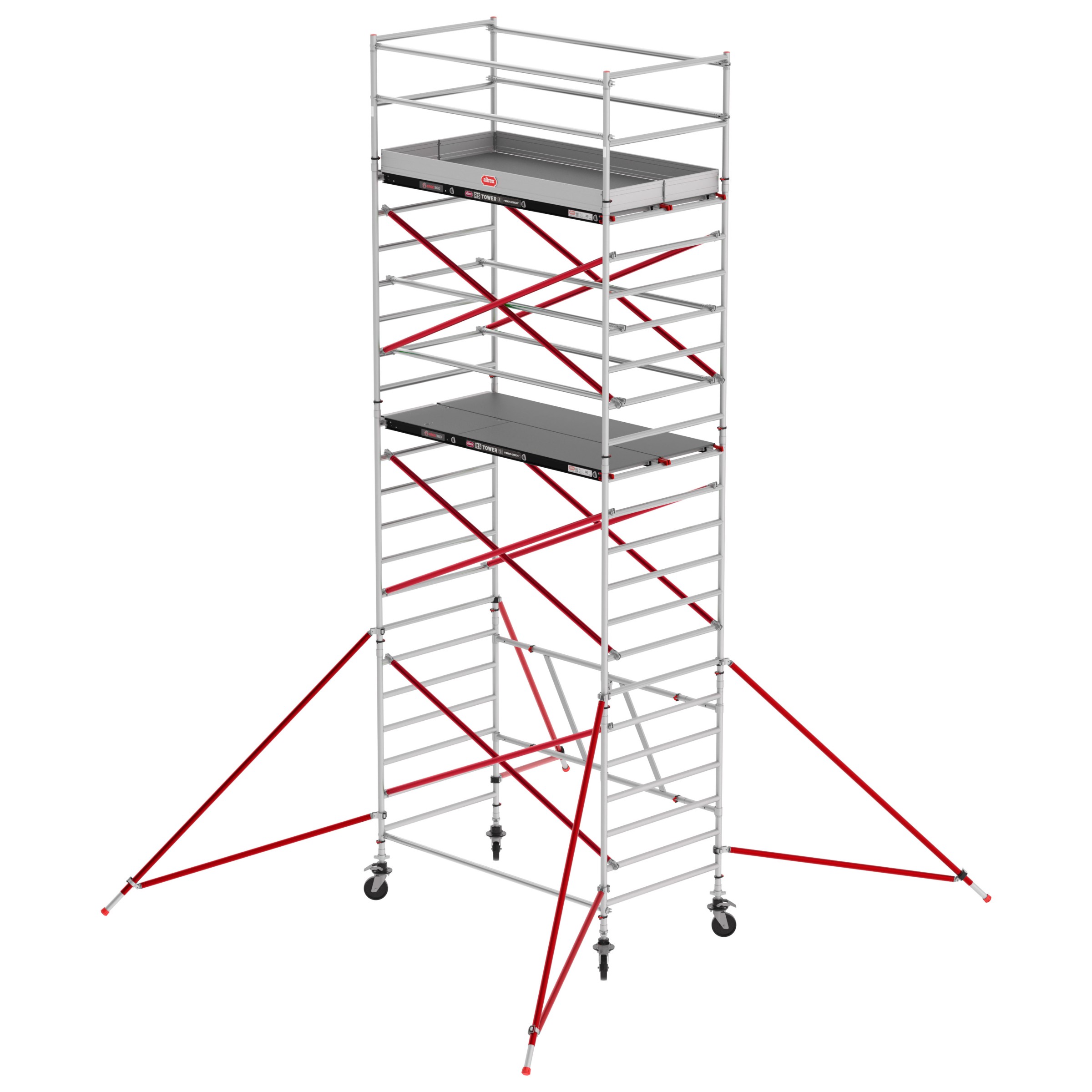 Altrex RS Tower 55 ohne Safe-Quick® 7,8m Arbeitshöhe Fiber-Deck 1,85m
