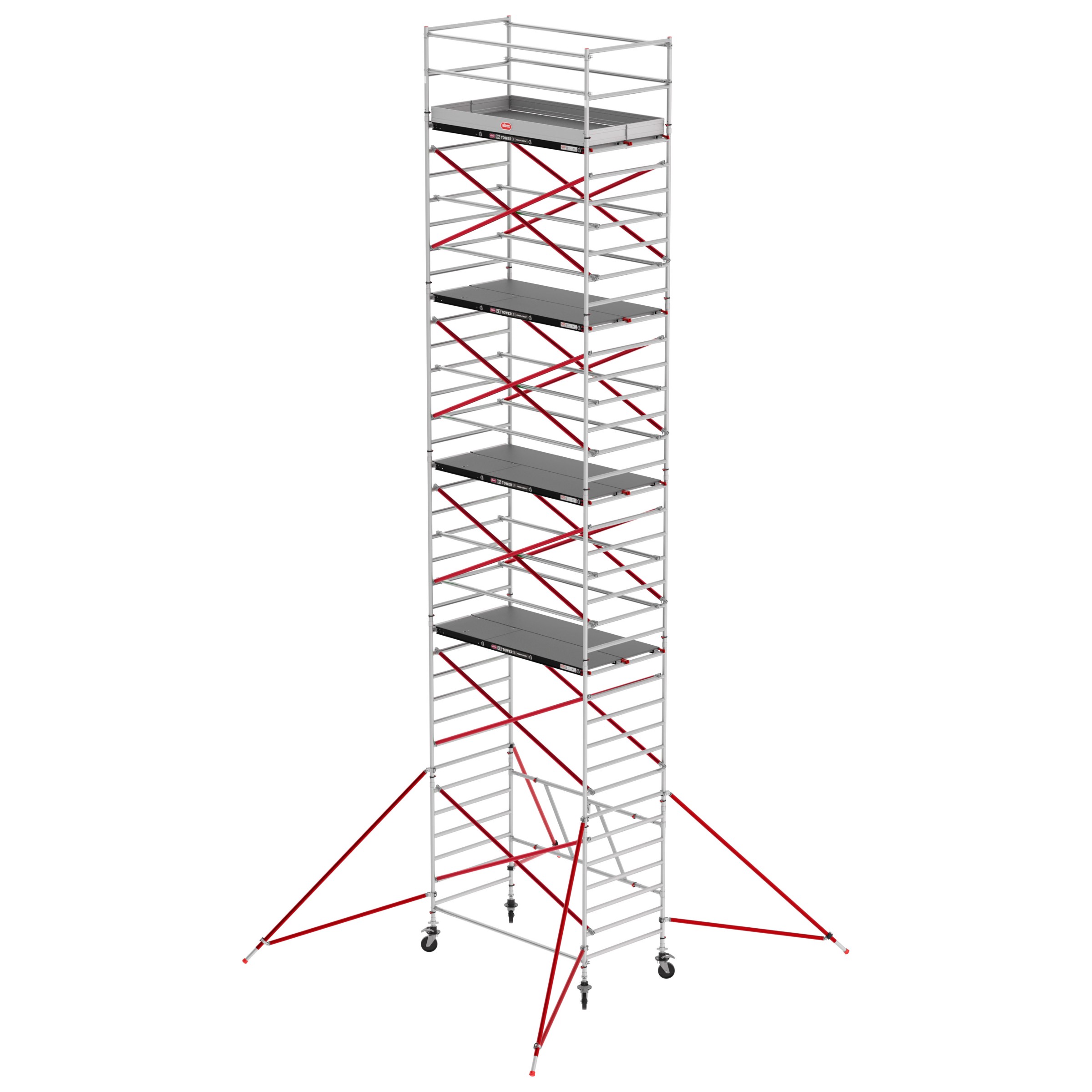 Altrex RS Tower 55 ohne Safe-Quick® 13,8m Arbeitshöhe Holz-Plattform 1,85m