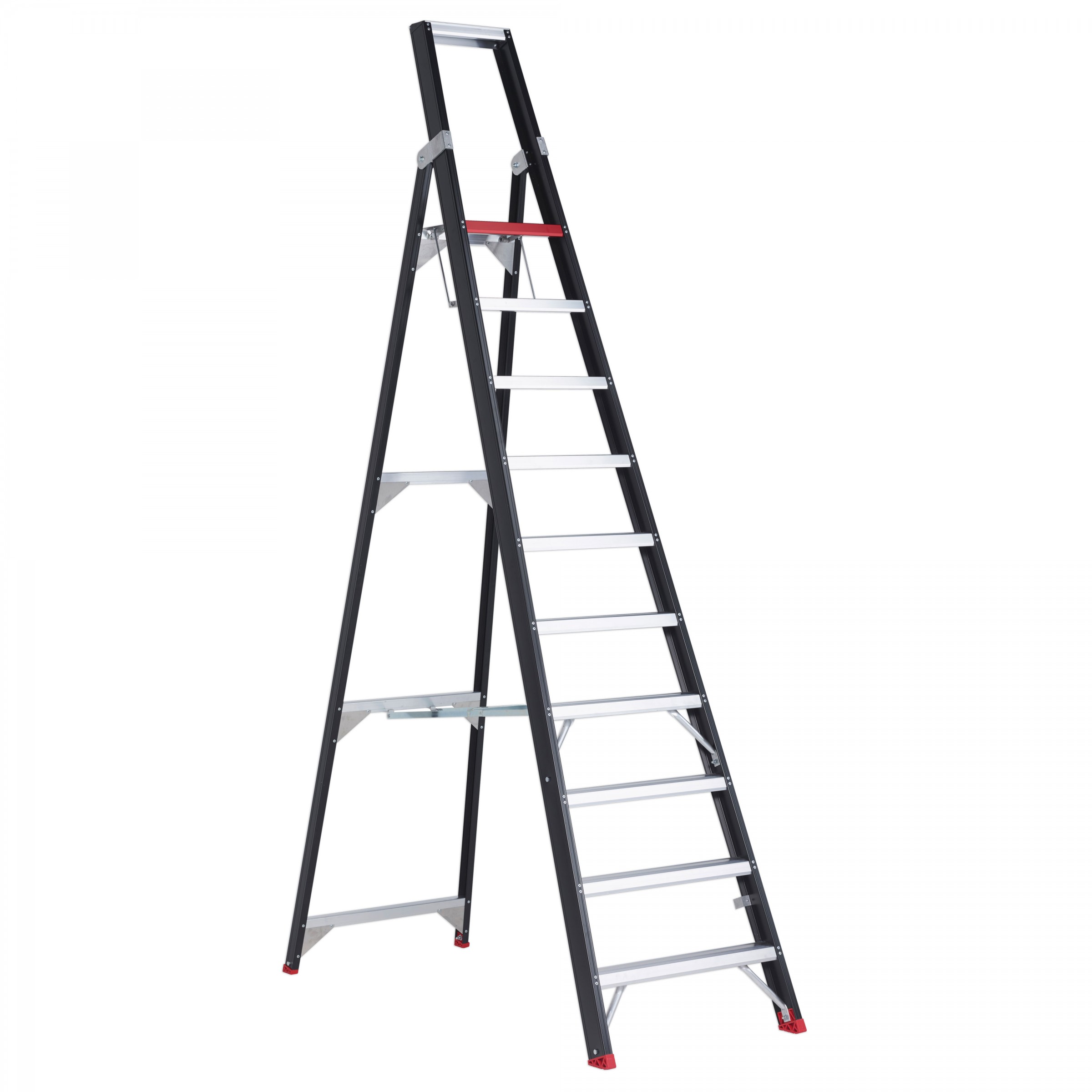 Altrex Taurus einseitig begehbare Stufenstehleiter TGB 10 Stufen