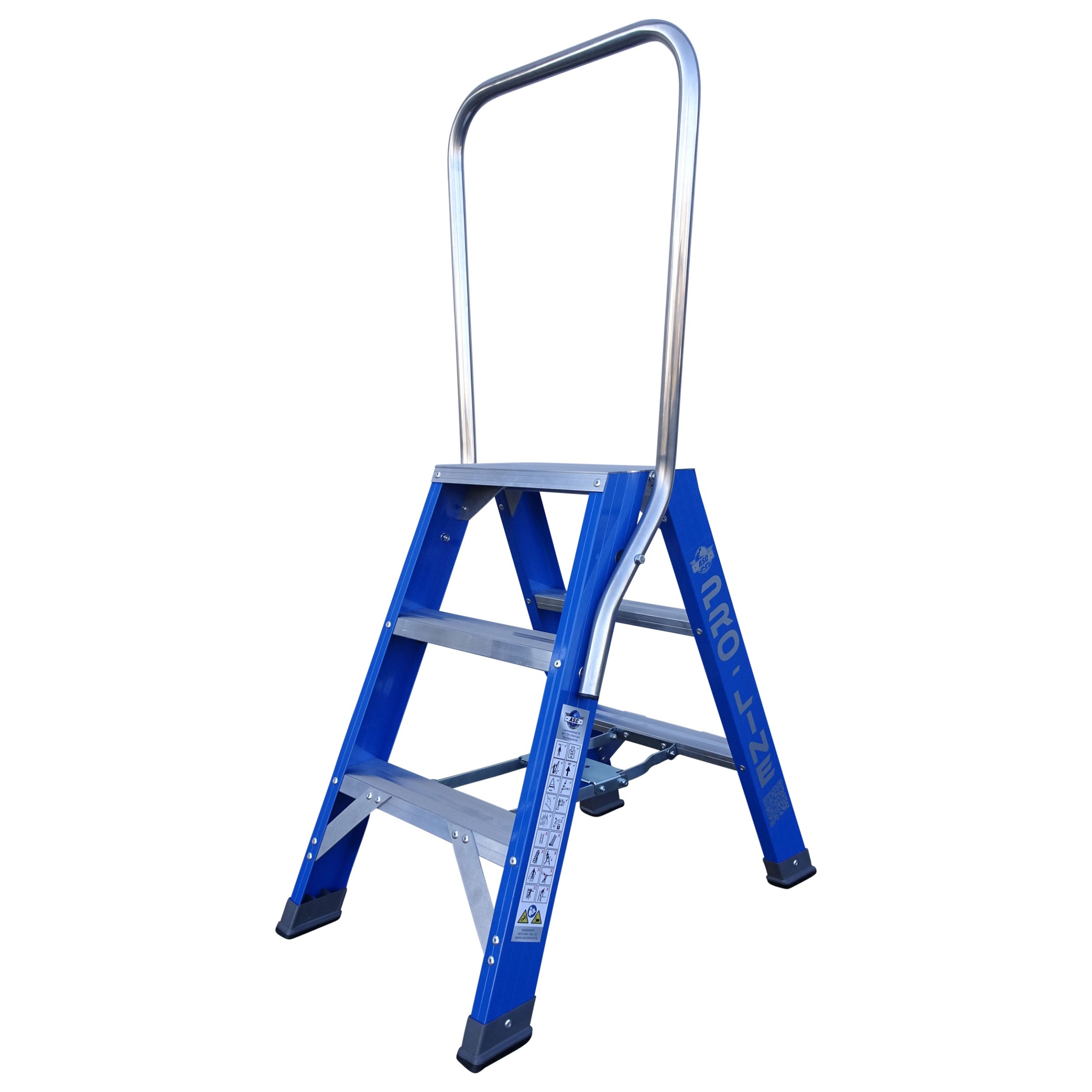 ASC Pro-Line XD-Stufenstehleiter DT-3 doppelseitig 3 Stufen mit  2,75m Arbeitshöhe