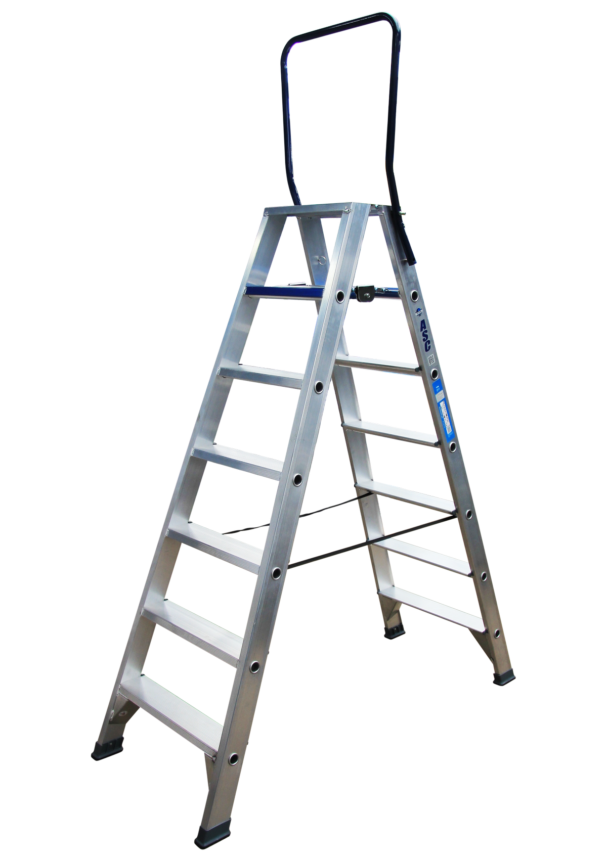 ASC Stufenstehleiter DT-7 doppelseitig 7 Stufen mit 3,77m Arbeitshöhe