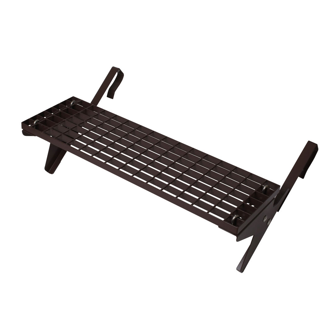 Dachtritt-Set 80x25cm für Großflächenziegel ab 44cm Ziegellänge, Klemm-Montage, braun