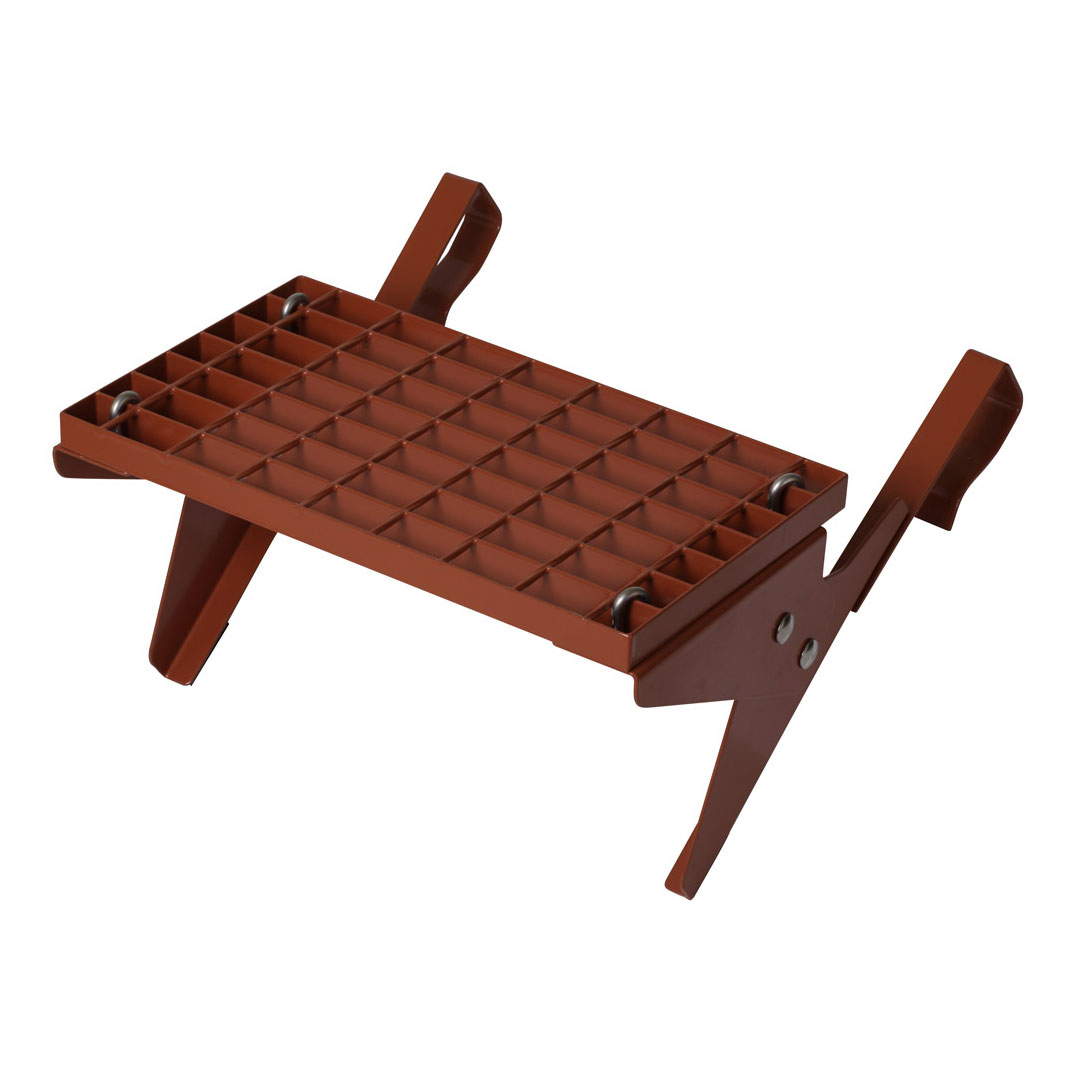 Dachtritt-Set 42x25cm, Klemm-Montage, rot