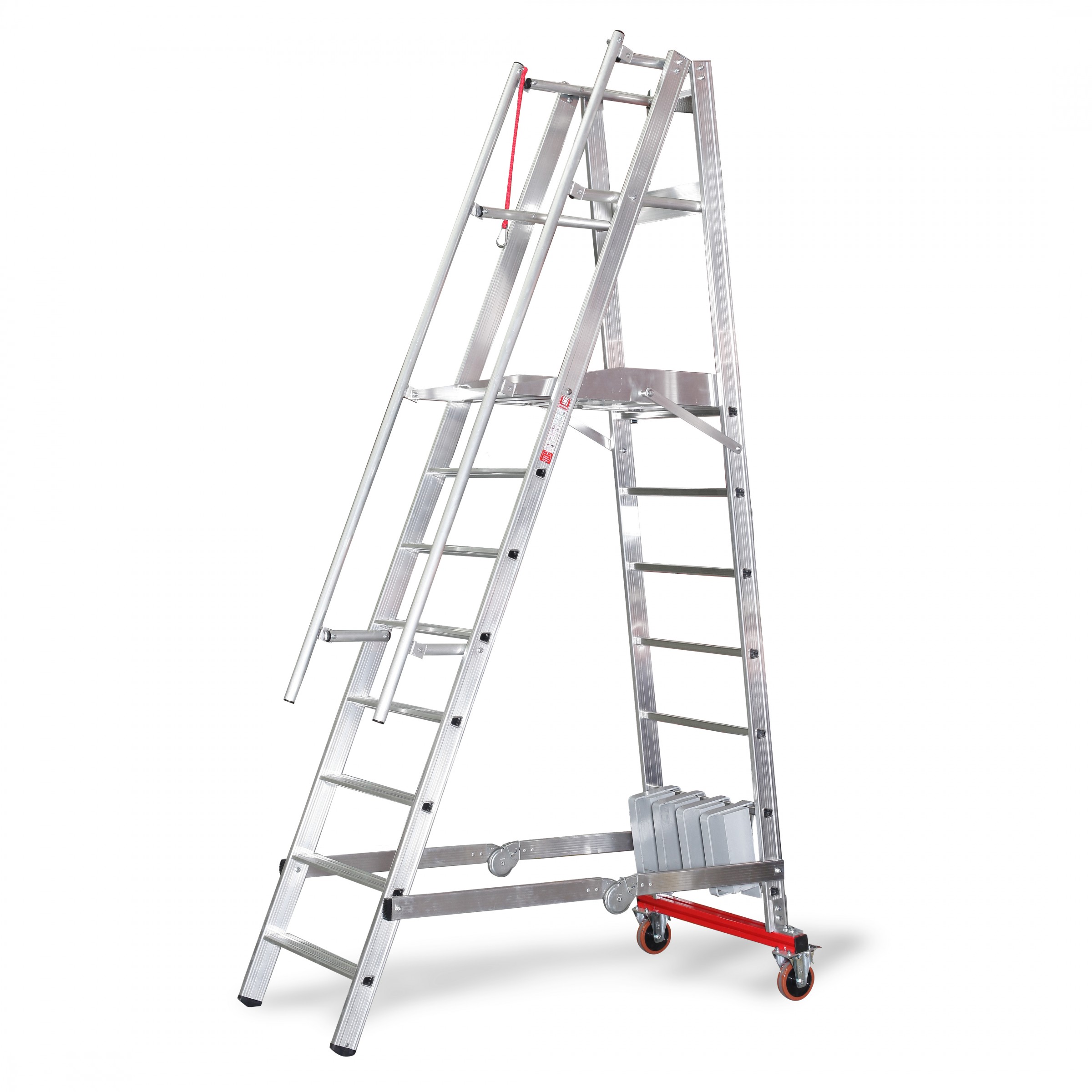 Euroline Premium 32778 Podestleiter fahrbar, klappbar