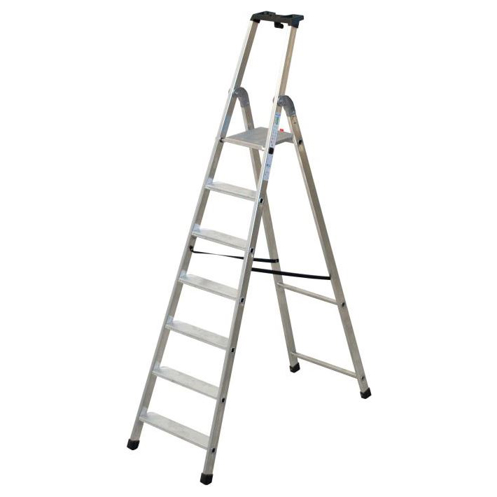 Facal Stufenstehleiter QUADRA S300 Aluminium 7 Stufen