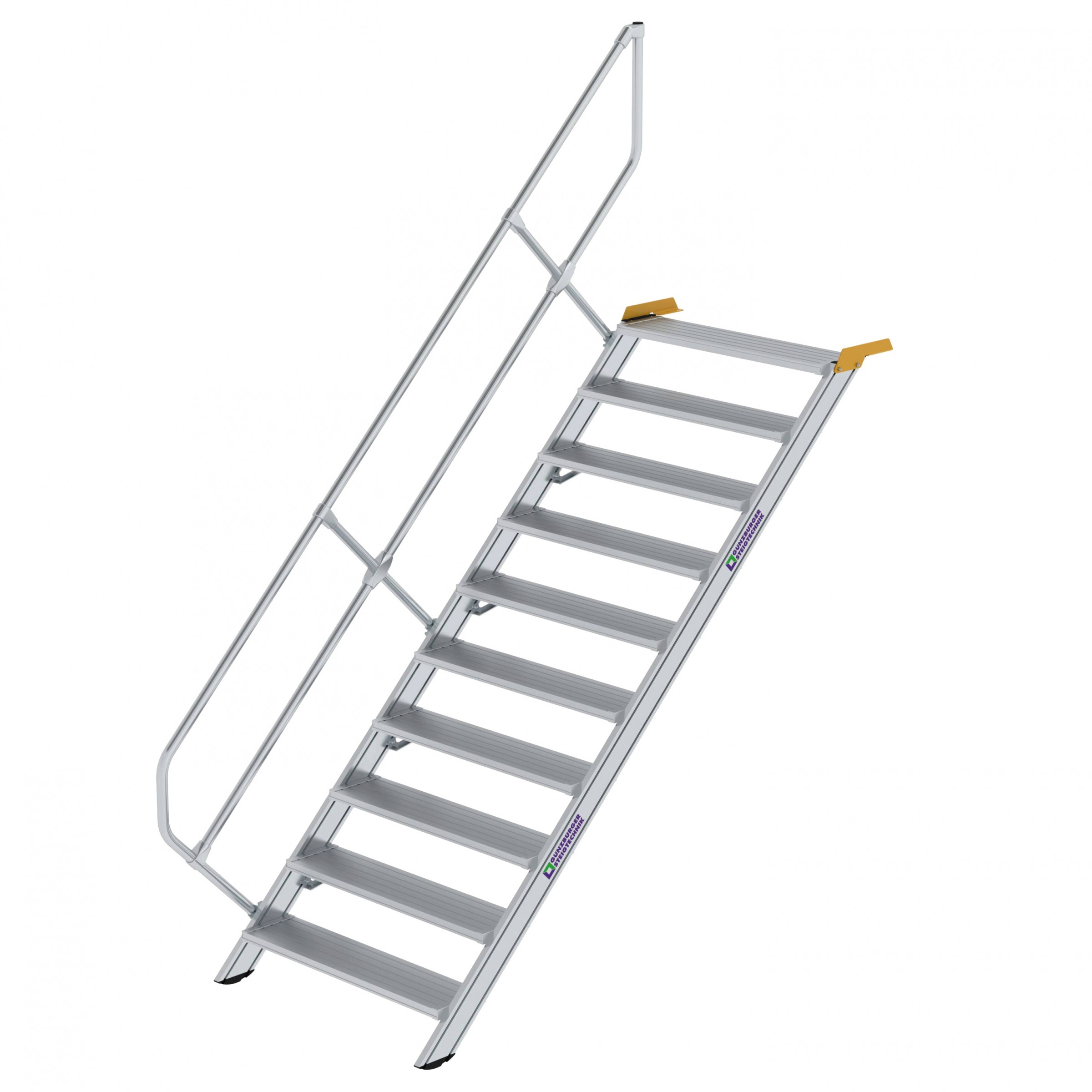 MUNK Treppe 45°  inkl. einen Handlauf, 1000mm Stufenbreite, 10 Stufen