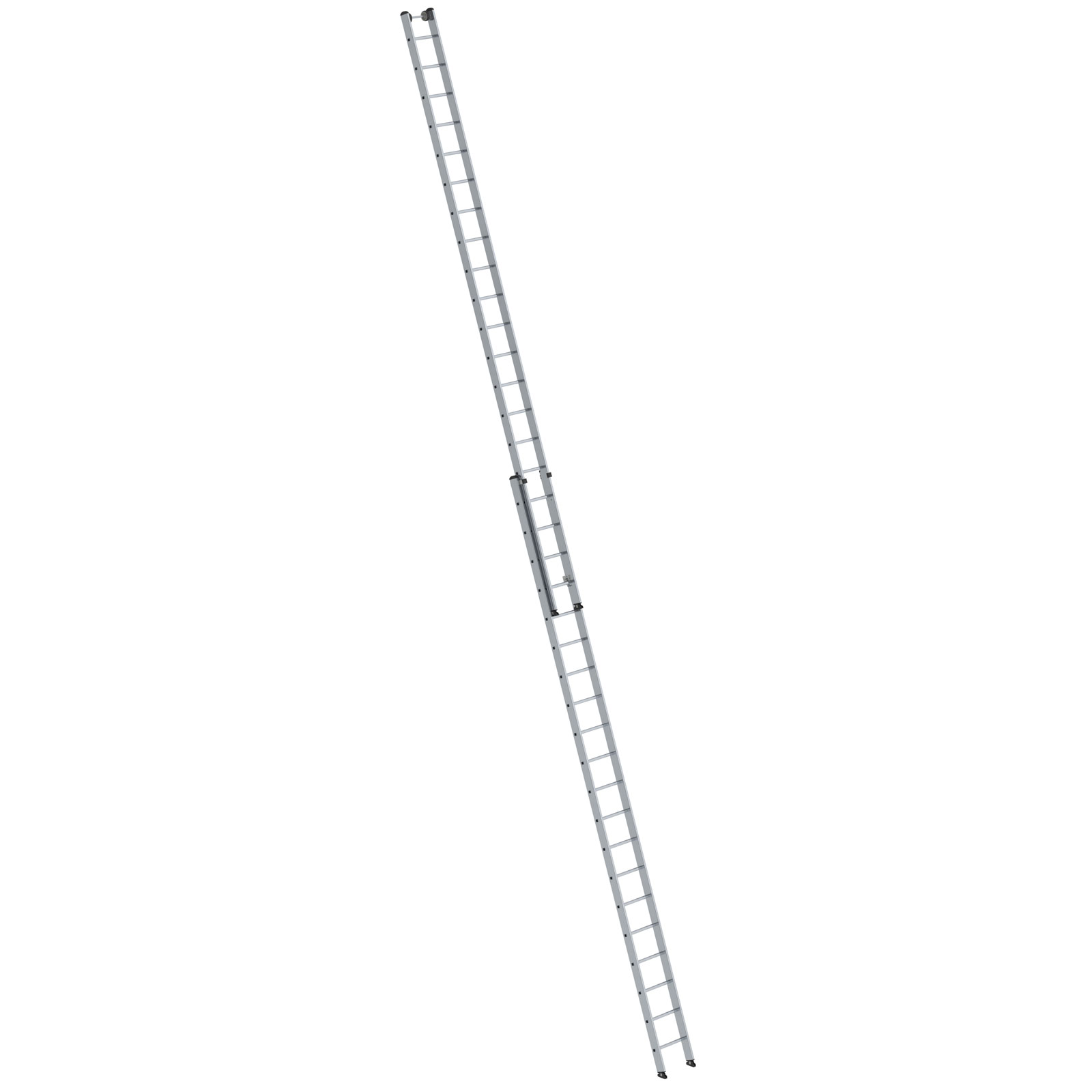 MUNK Aluminium-Schiebeleiter 2-teilig ohne Traverse 2x20 Sprossen