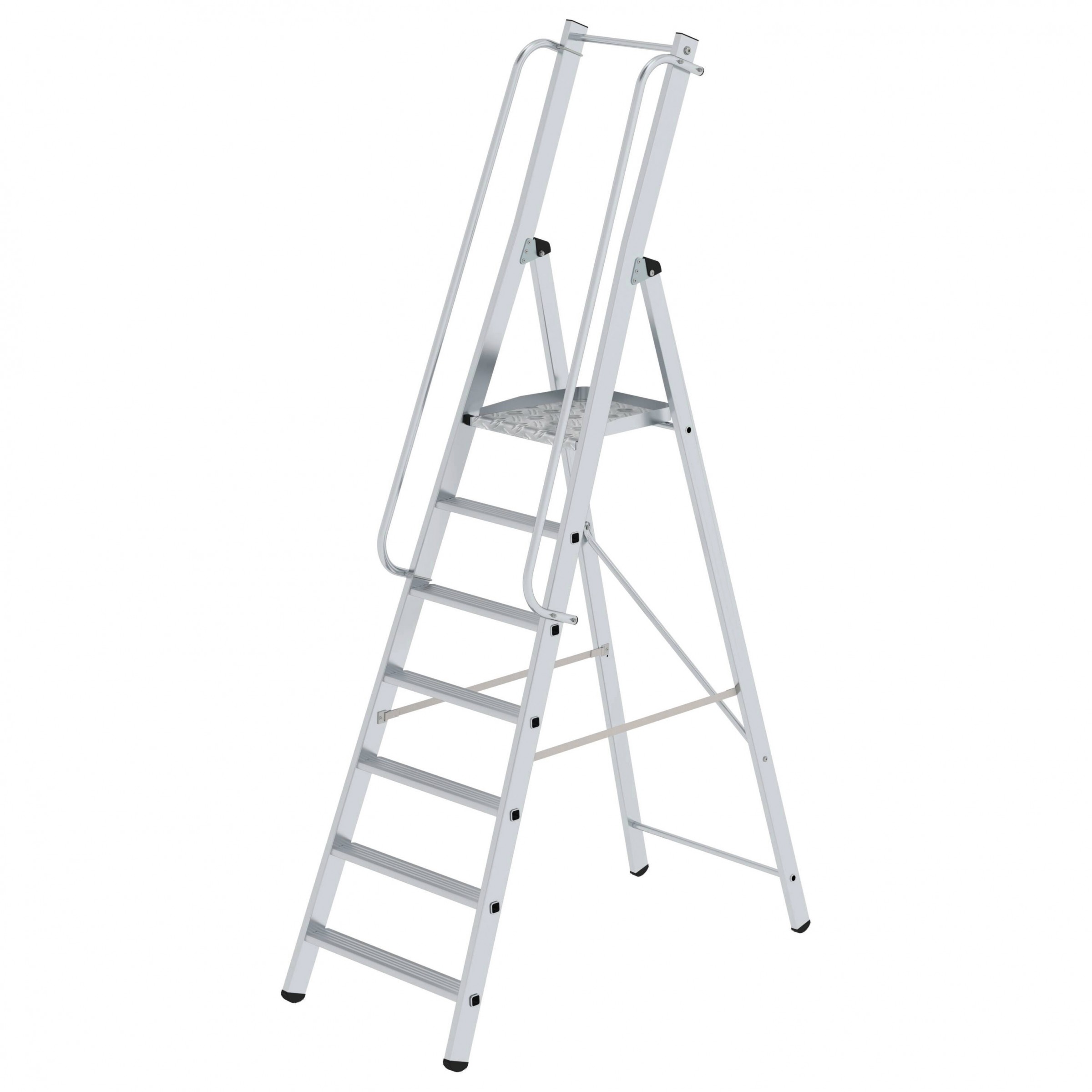 MUNK ML Bauleiter Aluminium-Stufenstehleiter 7 Stufen