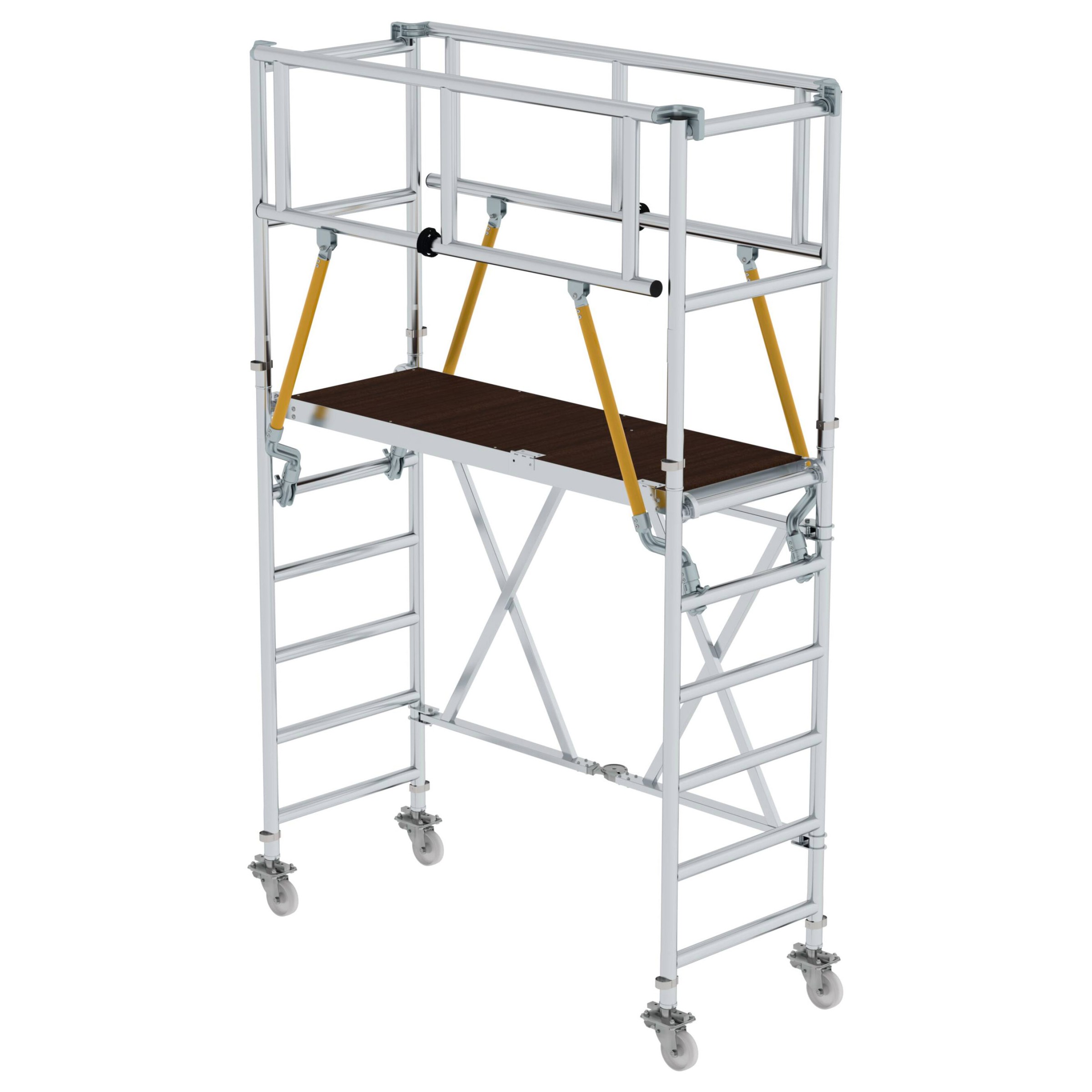 MUNK Klappgerüst SG 0,75x1,80m mit Sicherheitsgeländer 4,08m AH