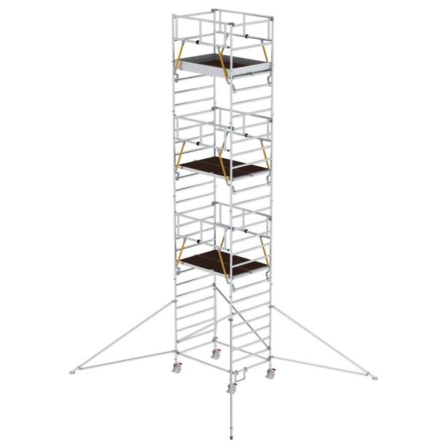 MUNK Rollgerüst SG mit Doppelplattform 1,35x1,80m und Ausleger 9,55m AH