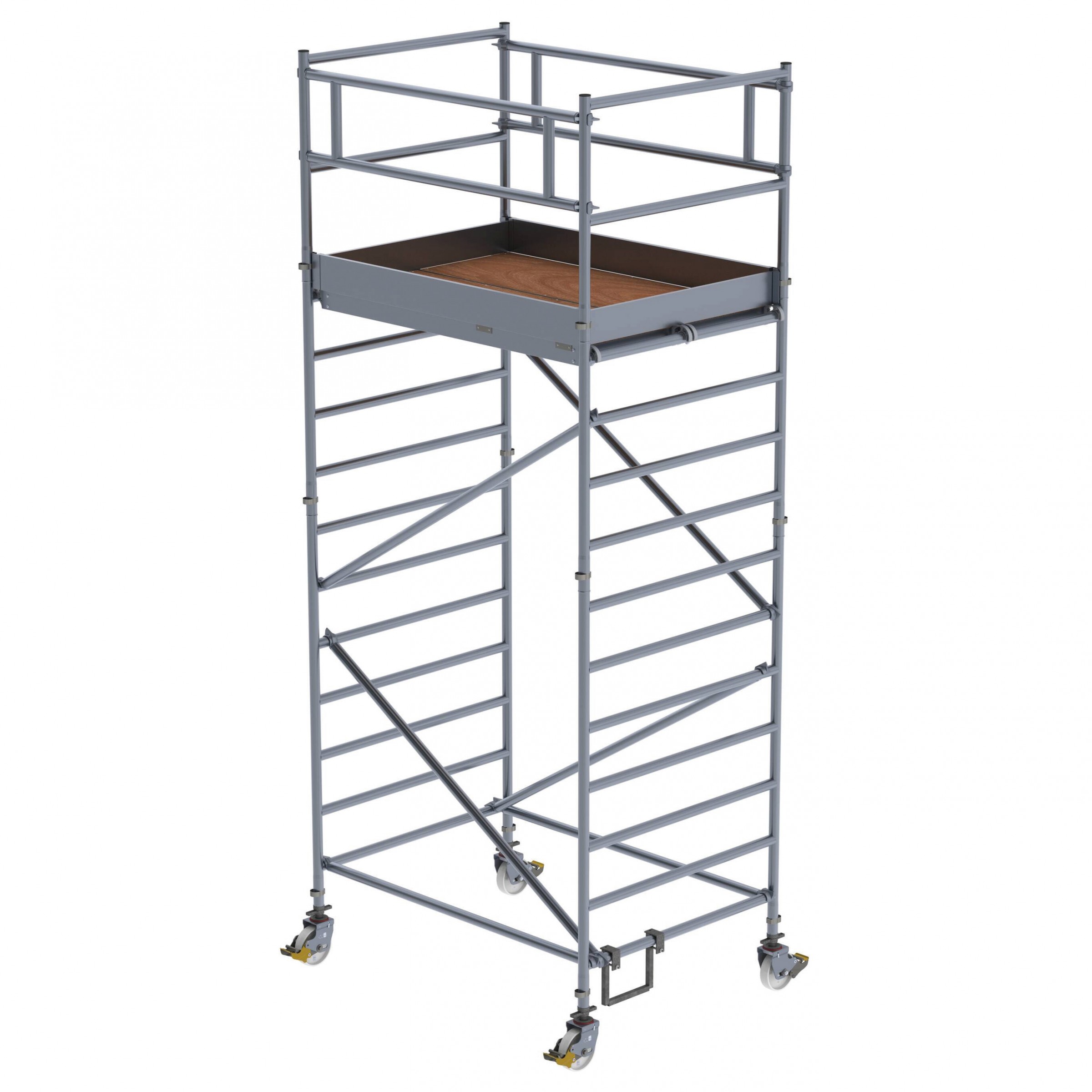 MUNK Rollgerüst mit Doppelplattform 1,35x1,80m Plattform, 5,00m AH