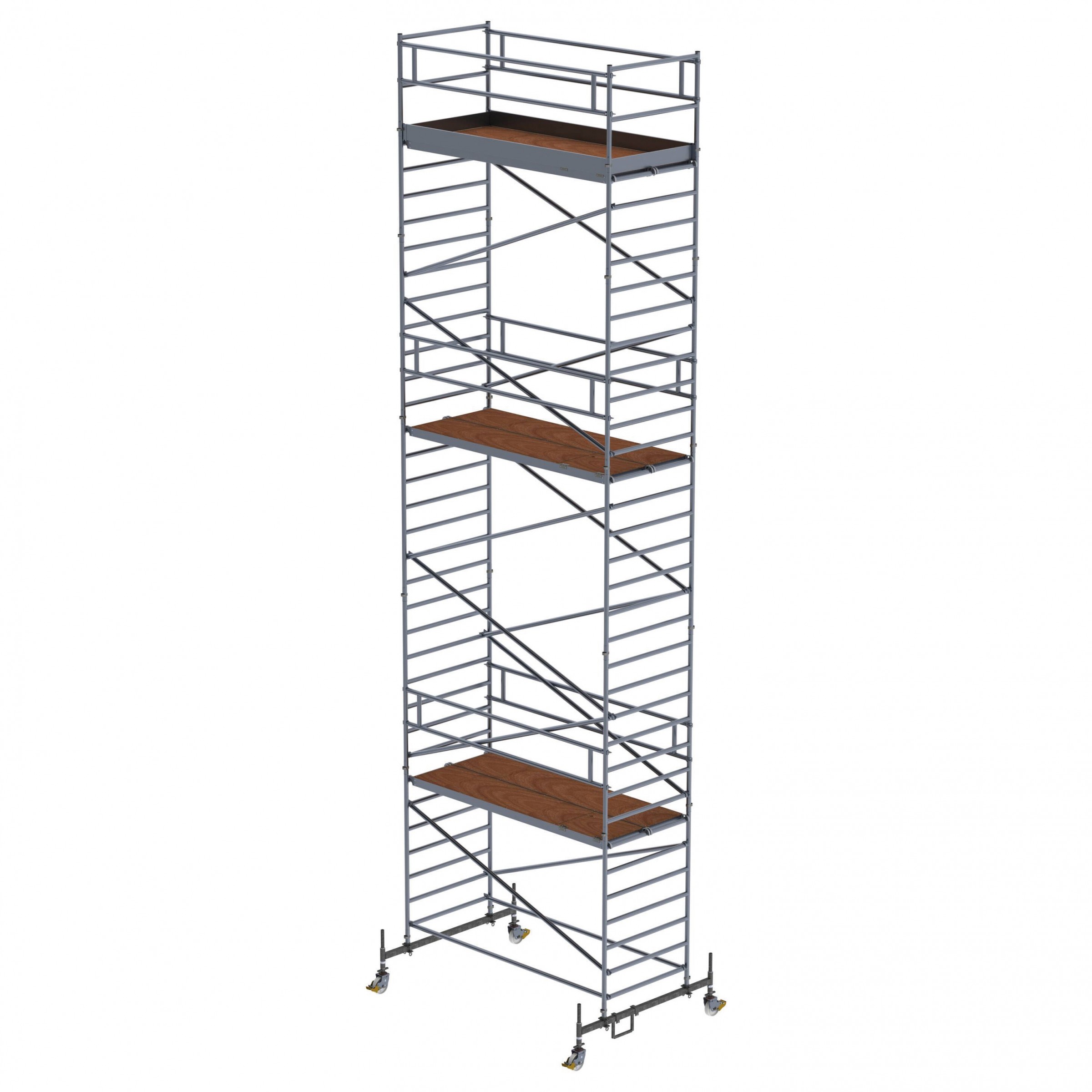 MUNK Rollgerüst mit Doppelplattform 1,35x3,00m Plattform, 11,35m AH