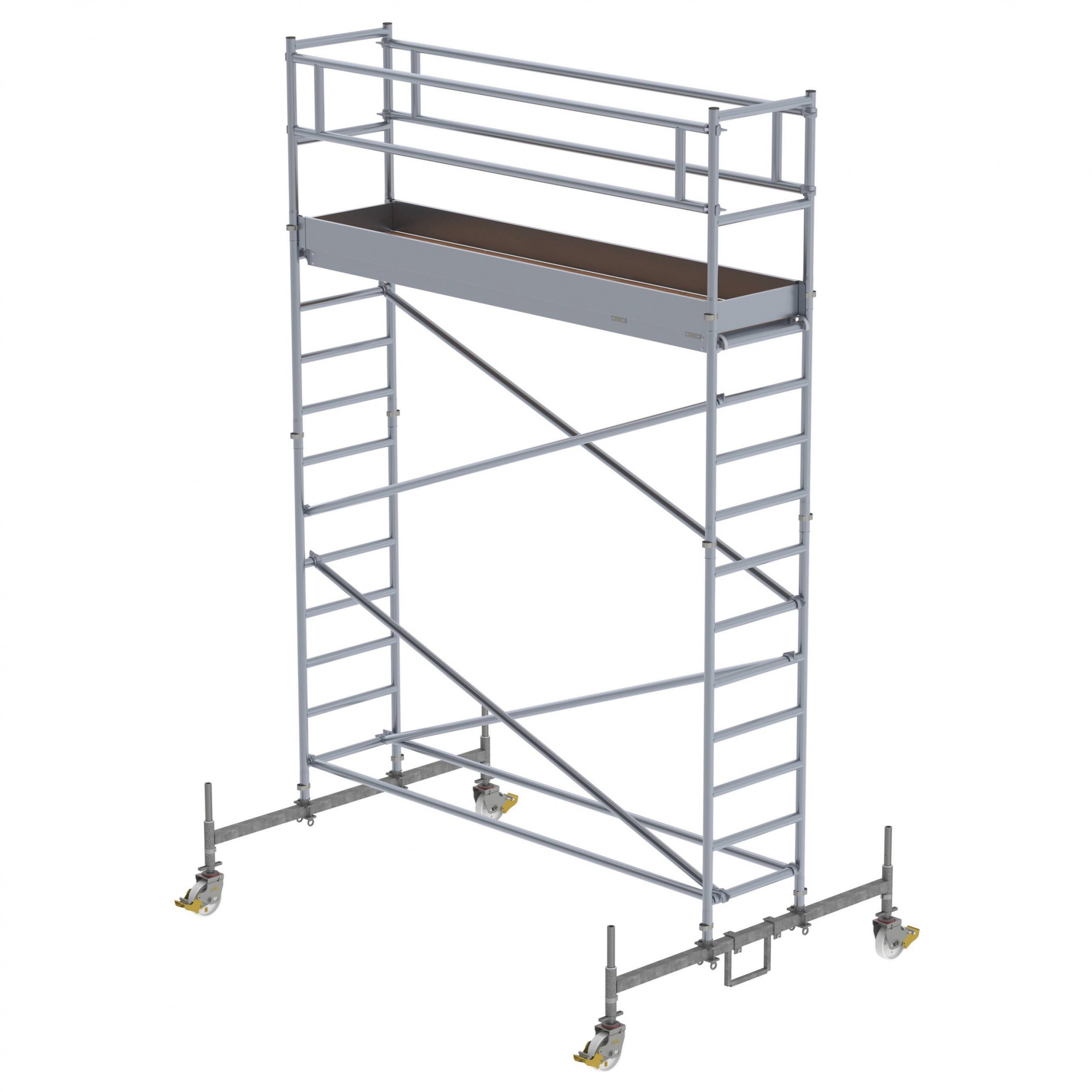 MUNK Rollgerüst mit Fahrbalken 0,75x3,00m Plattform 5,00m AH