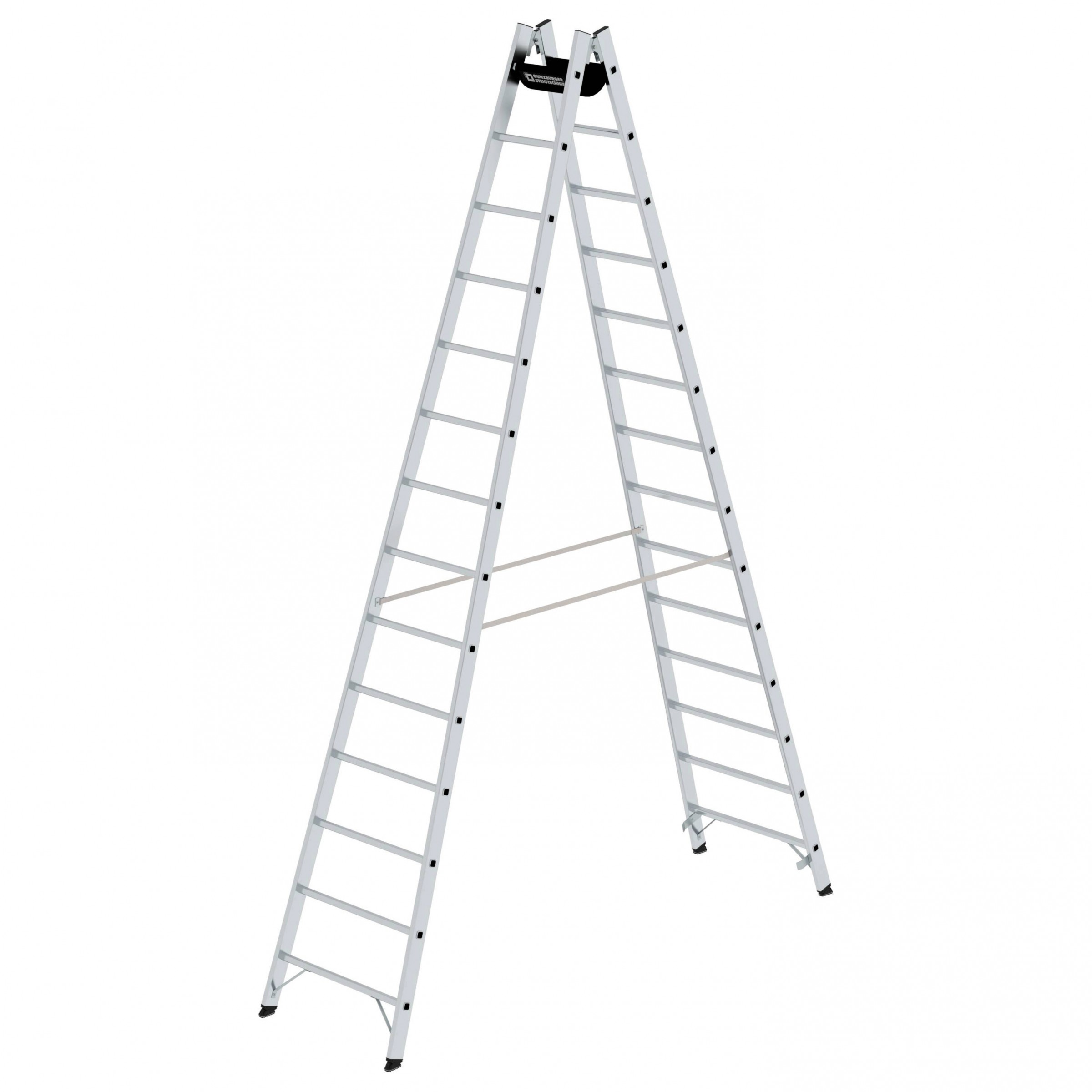 MUNK Sprossenstehleiter 2x14 Sprossen