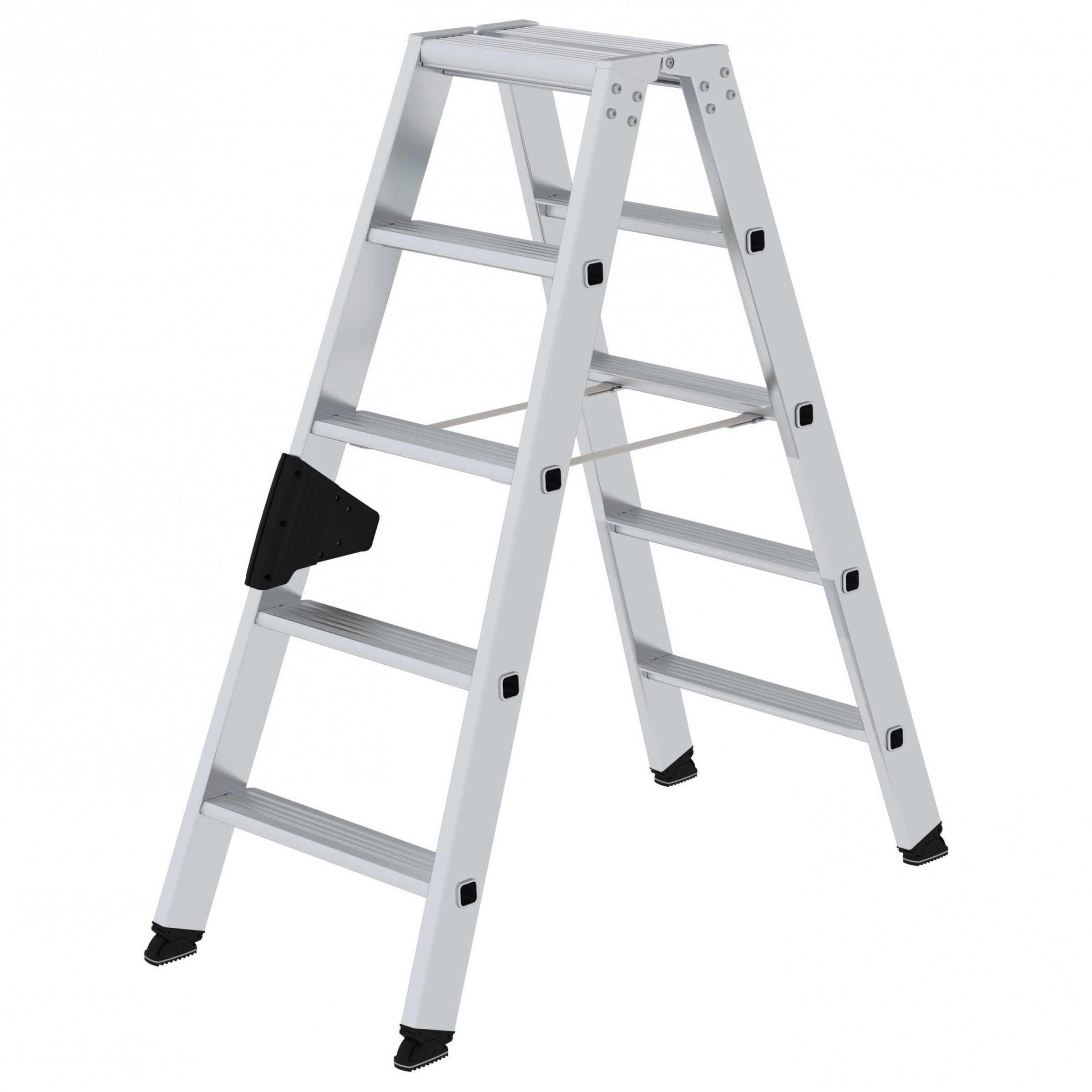 MUNK Stehleiter mit ergo-pad beidseitig begehbar 2x5 Stufen