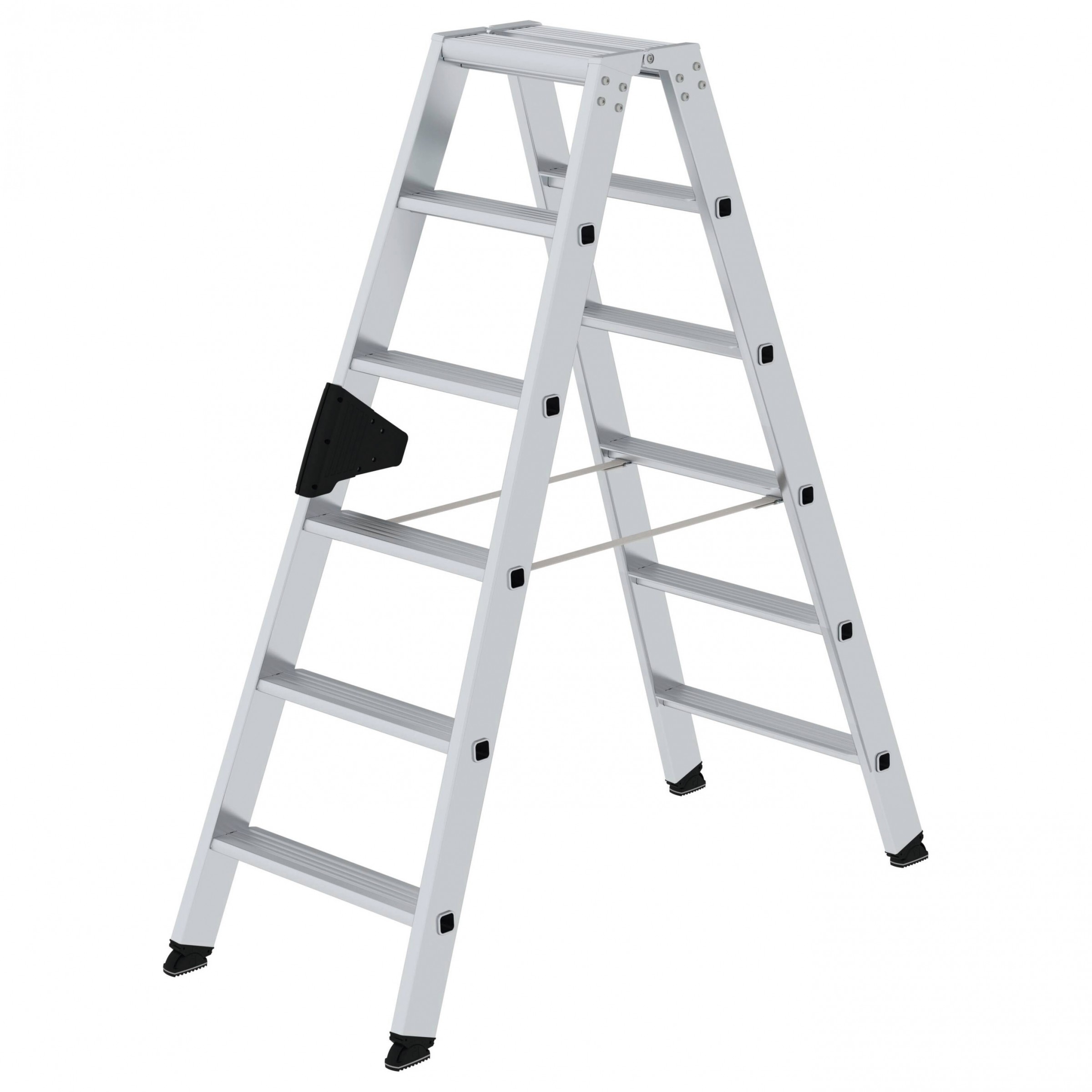 MUNK Stehleiter mit ergo-pad beidseitig begehbar 2x6 Stufen