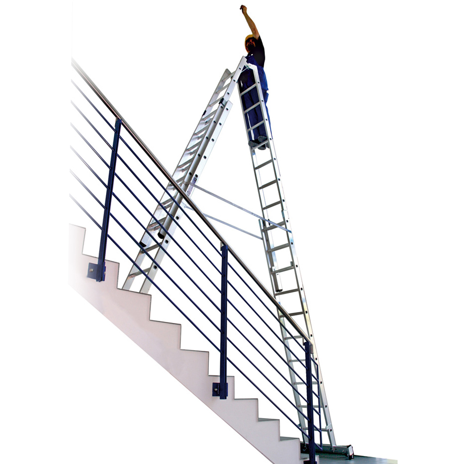 MUNK Stehleiter 4-teilig mit Nivello-Traverse