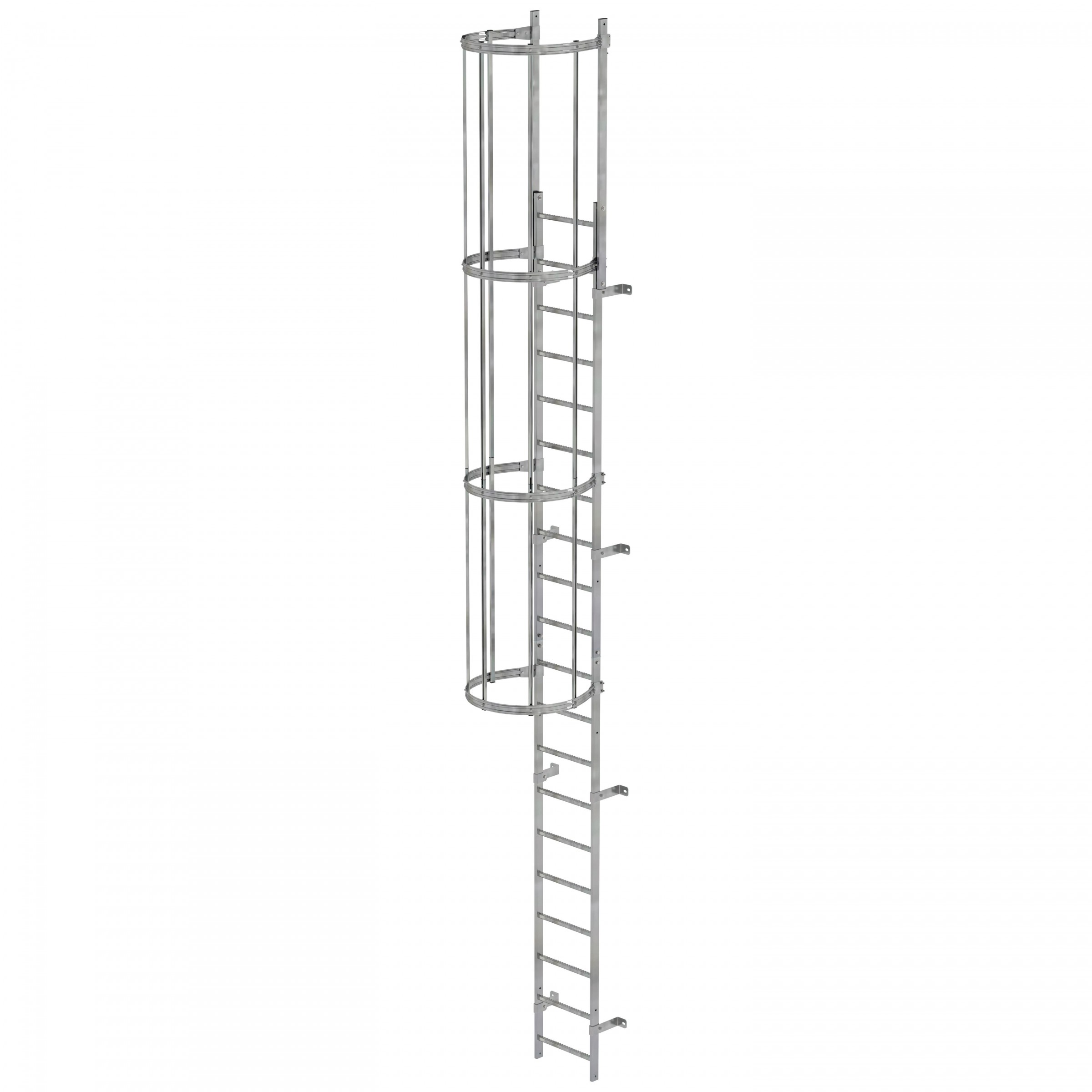 MUNK ortsfeste Steigleitern Aluminium, 5,60m SH