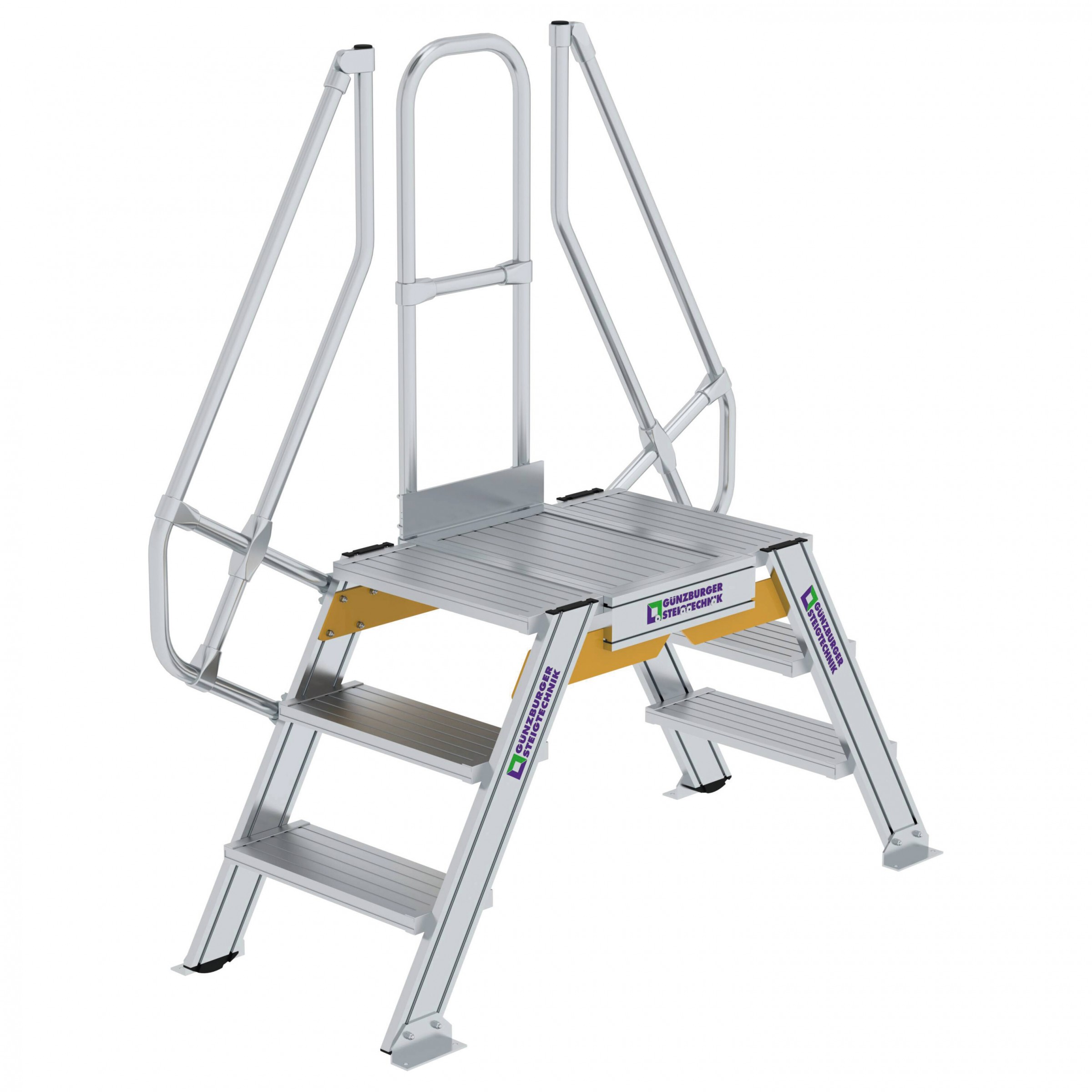 MUNK Überstieg 60° inkl. einen Handlauf, Stufenbreite 600mm, 2x3 Stufen