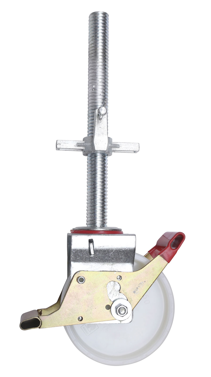 Hymer Einzelteil Gerüst Lenkrolle mit Spindel für Fahrgerüste mit Fahrtraversen 200mm gummiert