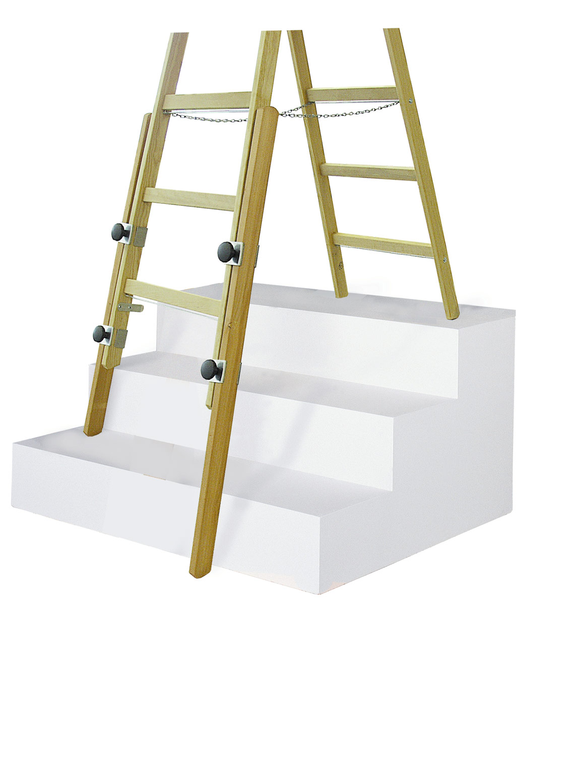 Iller Verlängerungsschenkel für Holz Leitern für Holmgröße 56mm Länge 1,25m 2 Stück