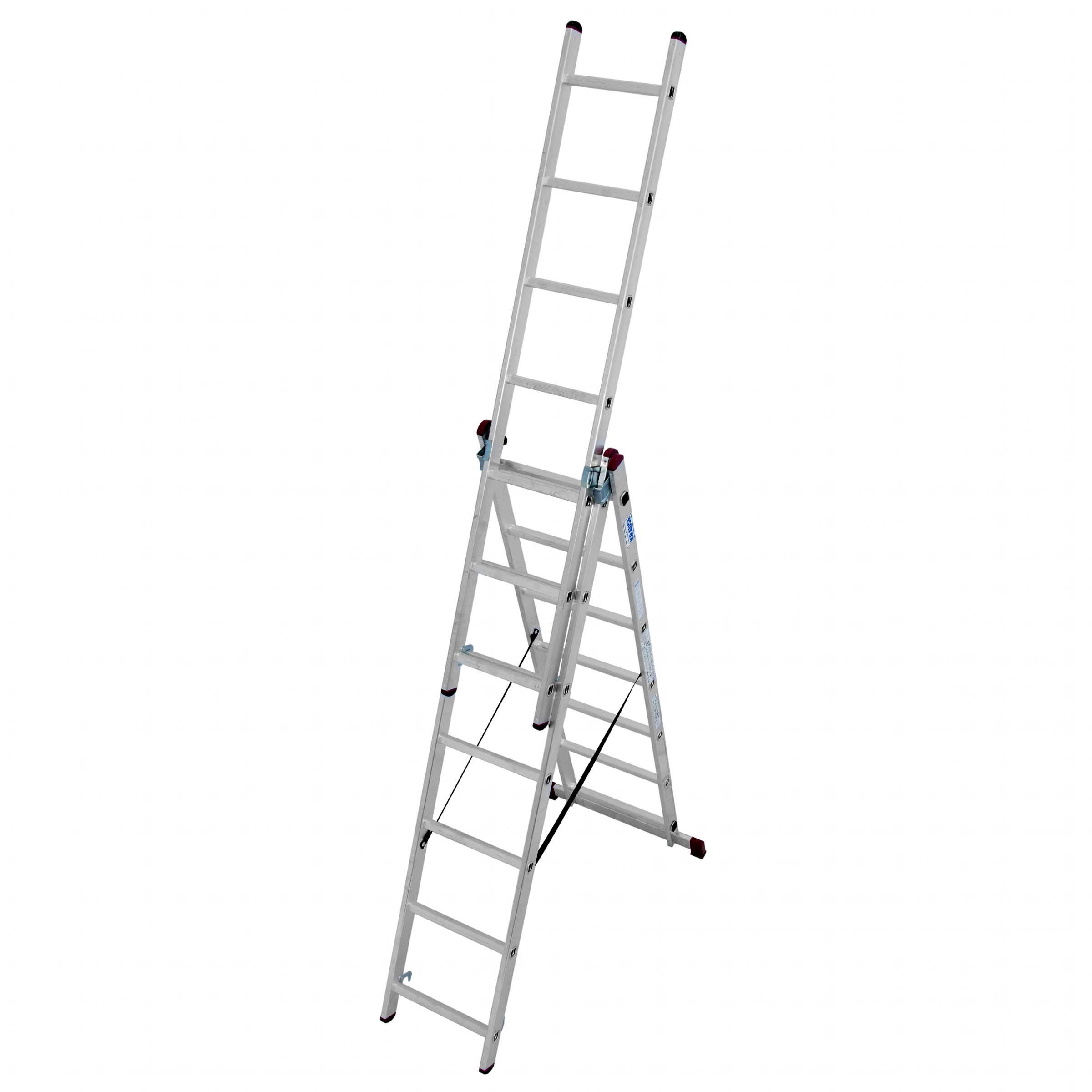 Krause Corda Aluminium-Vielzweckleiter 3x7 Sprossen