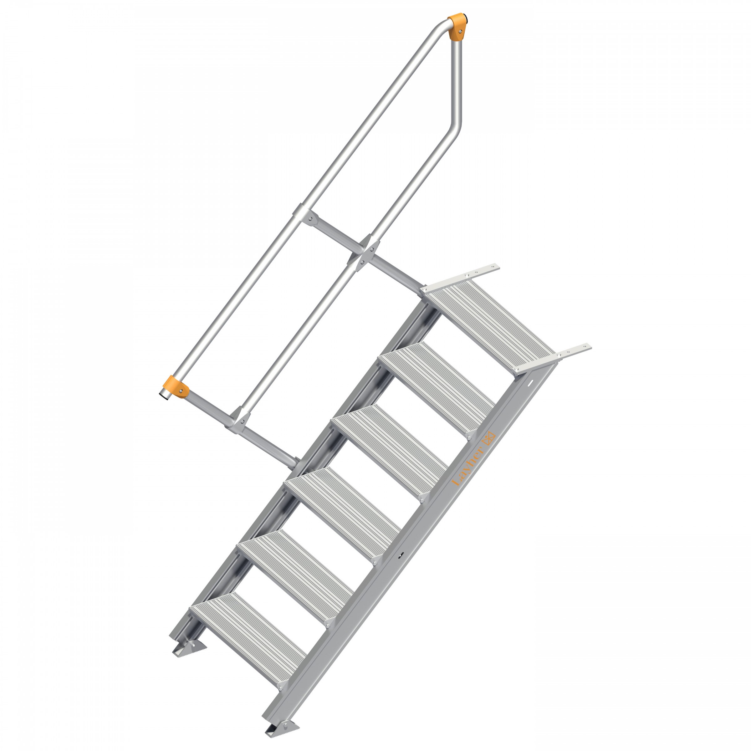 Layher 111 Treppe 45° 600mm breit 6 Stufen