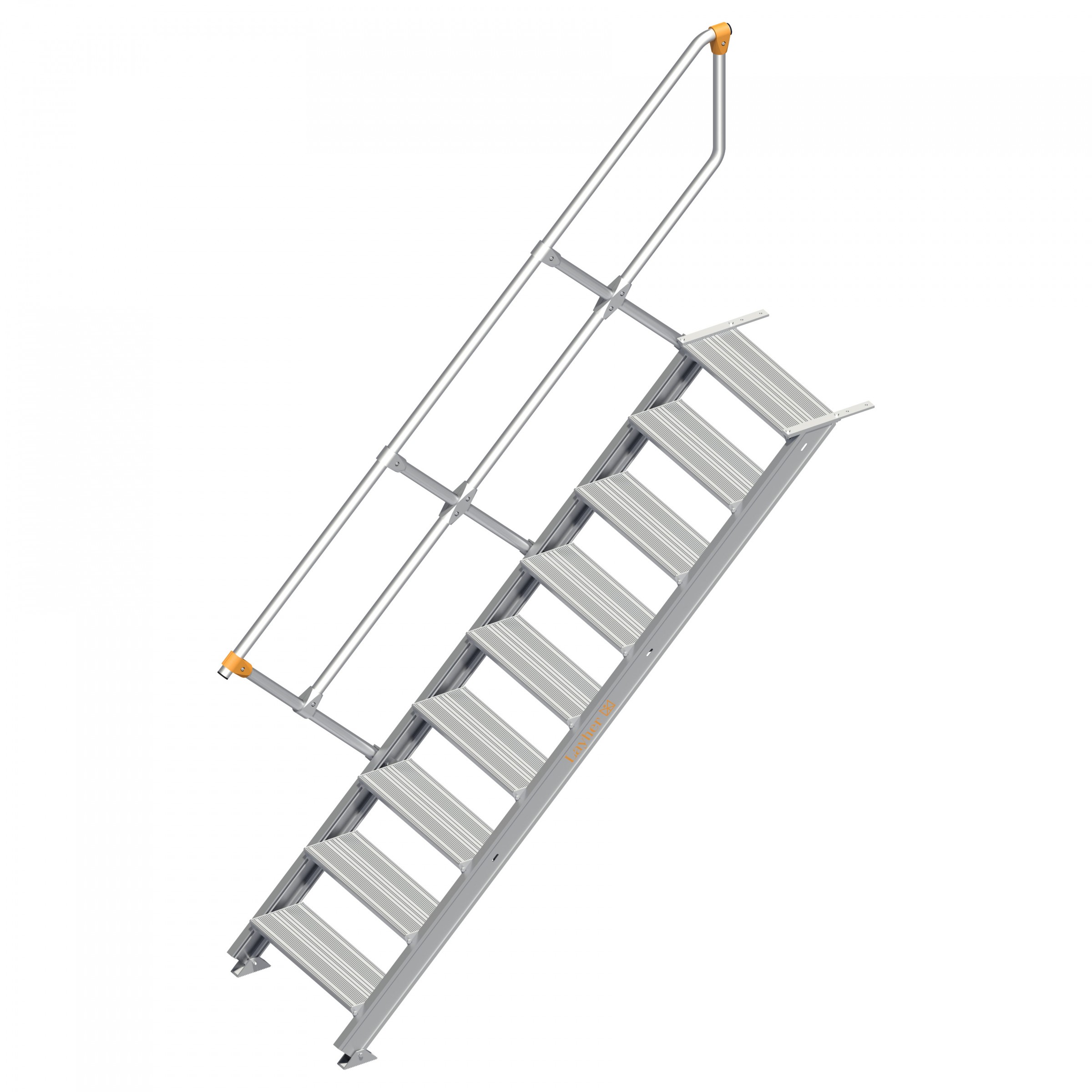 Layher 111 Treppe 45° 600mm breit 9 Stufen