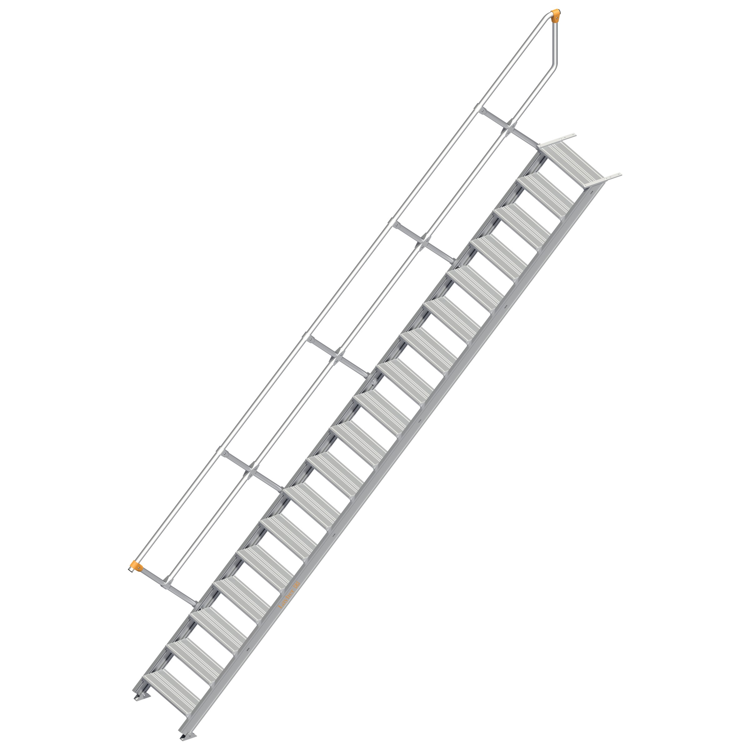 Layher 111 Treppe 45° 600mm breit 18 Stufen