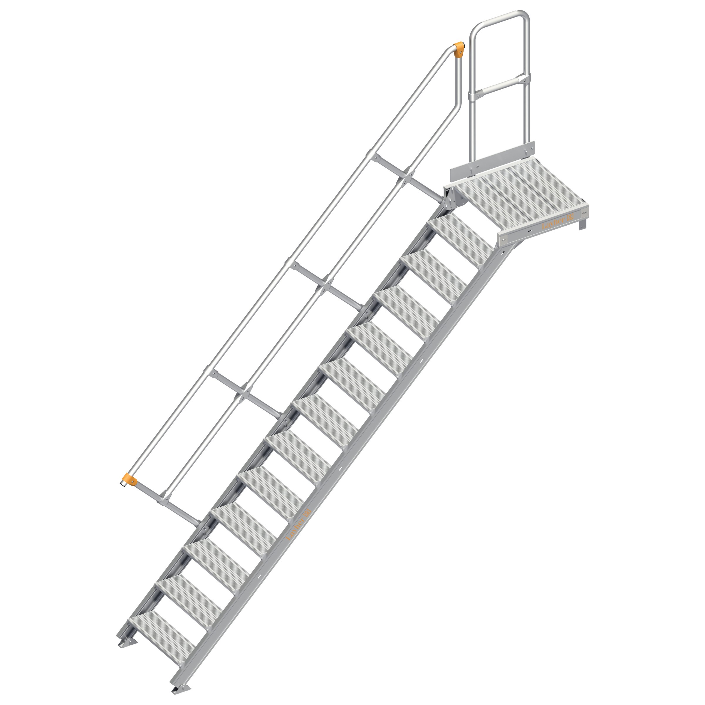 Layher 112 Treppe mit Plattform 45° 60cm 13 Stufen