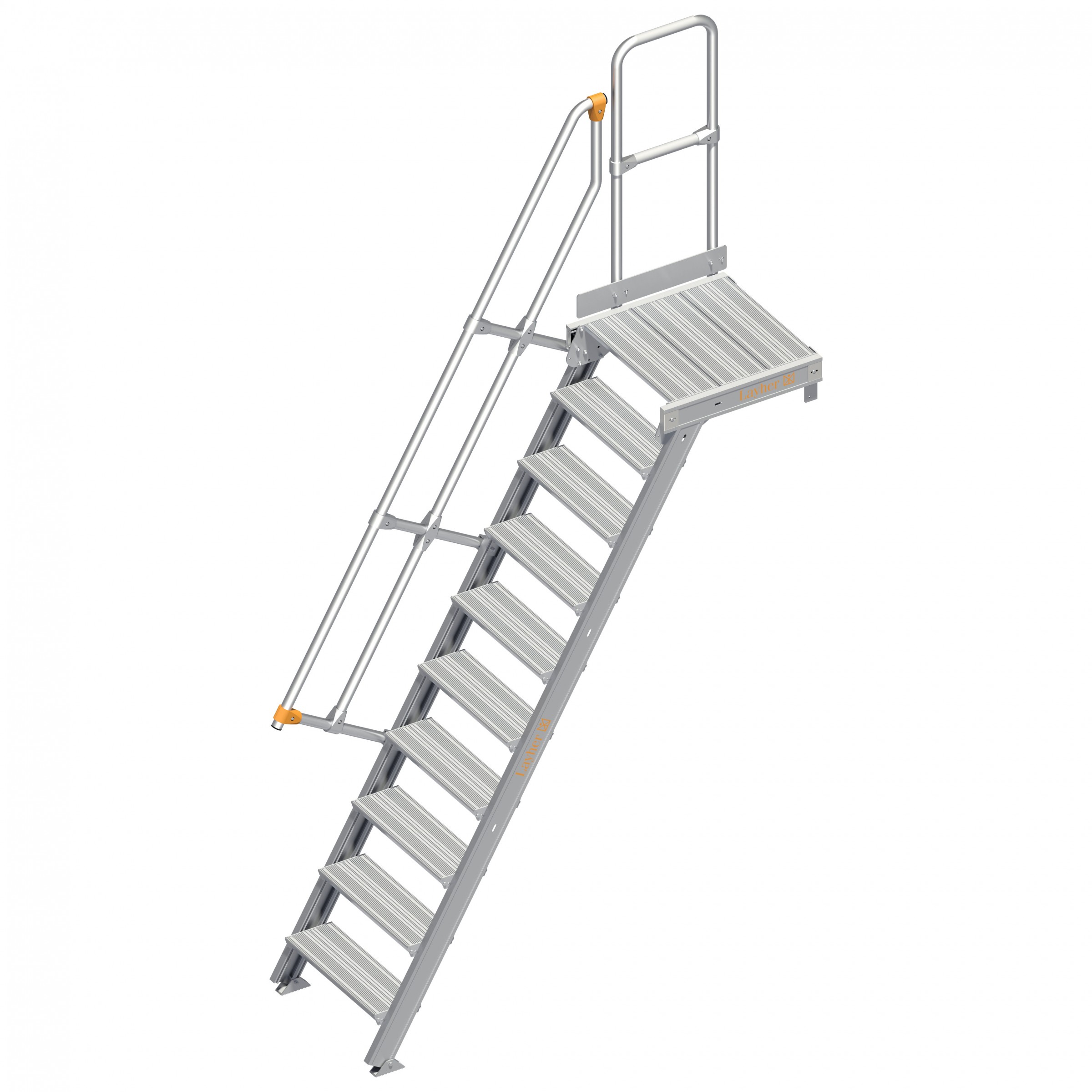Layher 112 Treppe mit Plattform 60° 600m 10 Stufen
